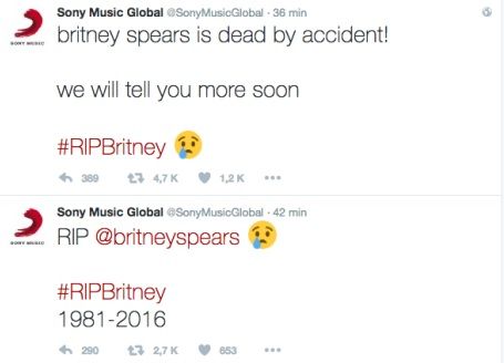 Hackean cuentas de Twitter de Sony Music y Bob Dylan - twitter-sony-spears