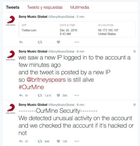 Hackean cuentas de Twitter de Sony Music y Bob Dylan - twitter-sony