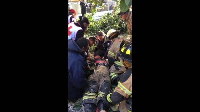 Cae árbol y lesiona a bombero en la Del Valle - árbol-05