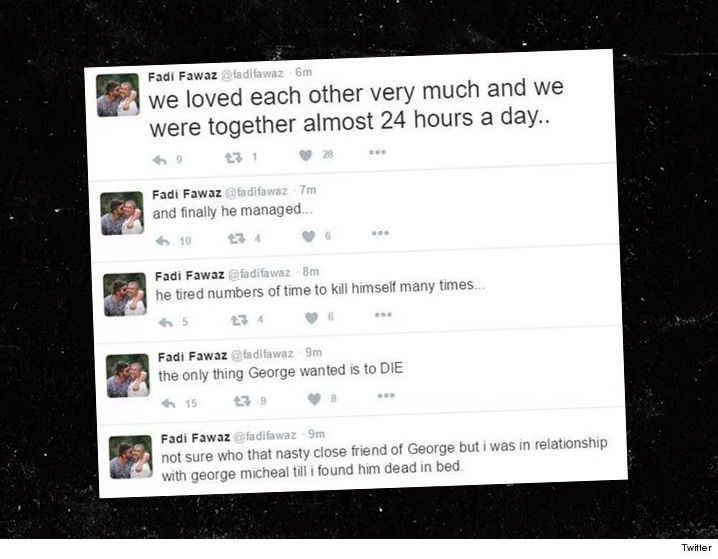 George Michael se quería suicidar: pareja sentimental - 0101-fadi-fawaz-george-michael-suicide-death-twitter-4