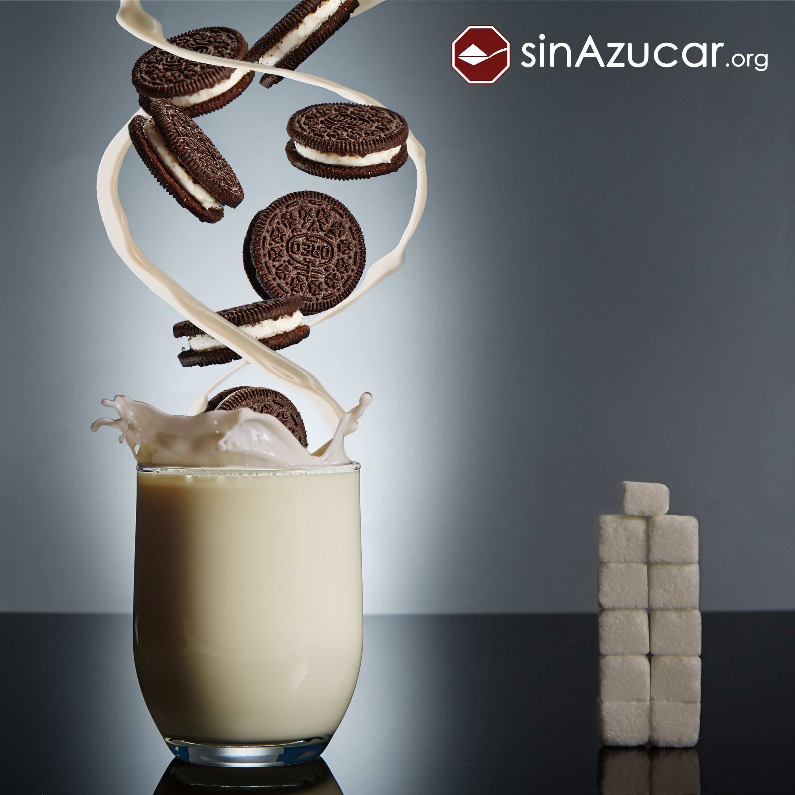 La cantidad gráfica de azúcar que tienen algunos alimentos - 08_oreo