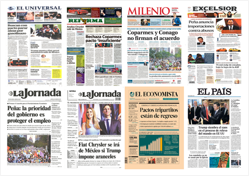 Pacto económico y las automotrices en las primeras planas - 1-1