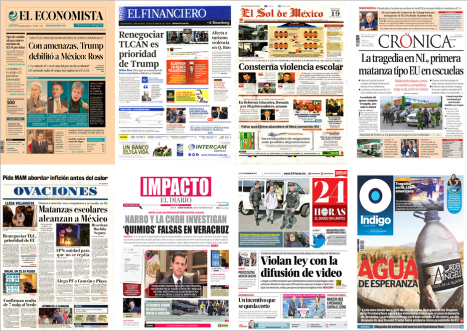 Agresión en colegio de Monterrey en las primeras planas - 2-4