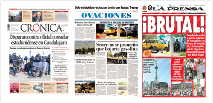 Marchas contra el aumento de las gasolinas en las primeras planas - 2