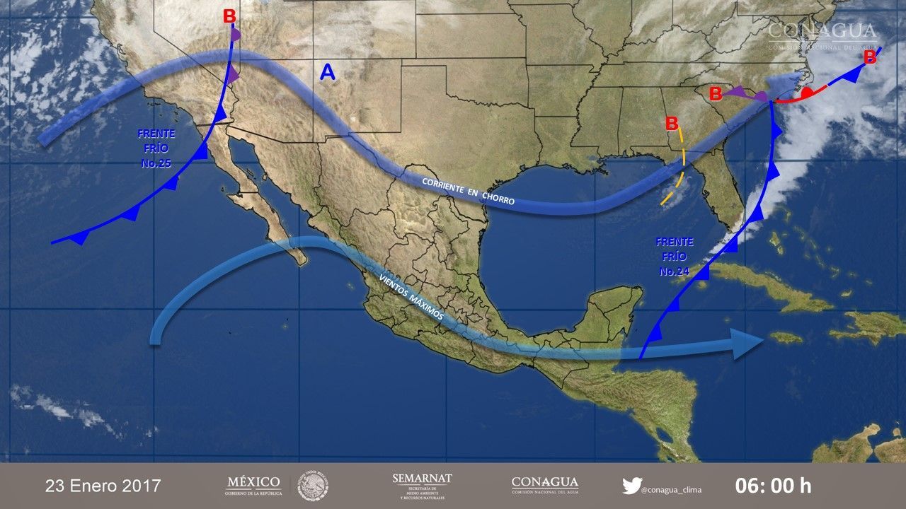 Frente frío 25 generará tormentas fuertes en el noroeste de México - 2301