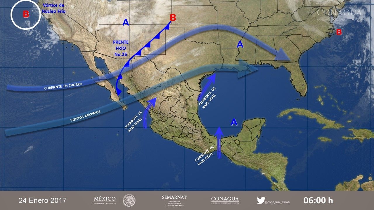 Ambiente frío y vientos fuertes en gran parte de México - 2401-2