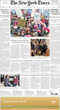 Protestas contra Donald Trump en las primeras planas del domingo - 3-3