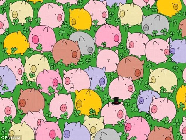 ¿Puedes encontrar al trébol de cuatro hojas?