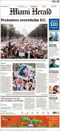 Protestas contra Donald Trump en las primeras planas del domingo - 6-2