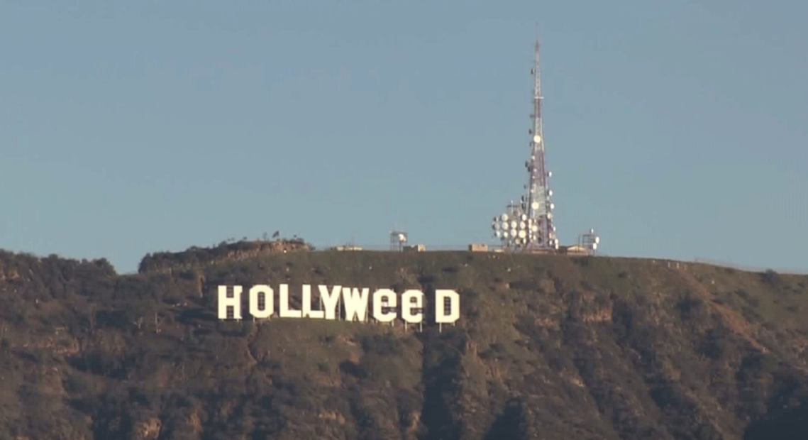 Vandalizan el icónico letrero de Hollywood