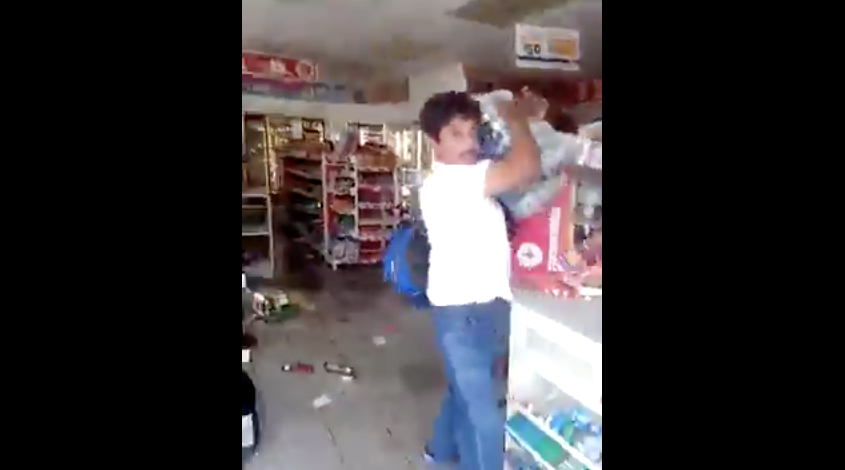 Video: ciudadano enfrenta a saqueadores en Chiapas