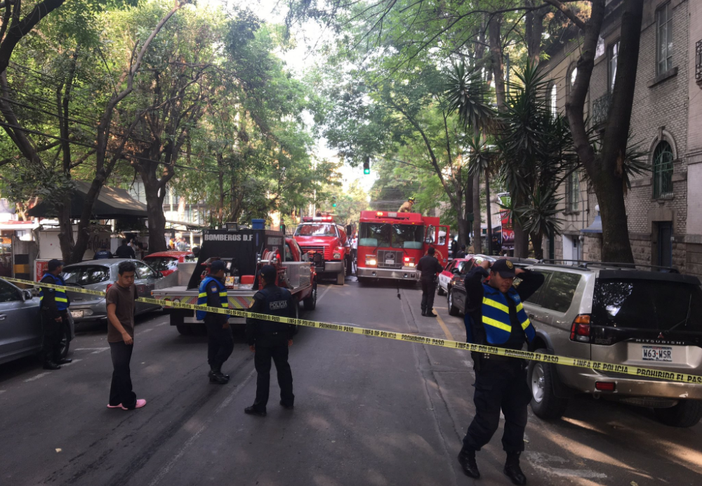 Fuga de gas provoca incendio en la colonia Roma