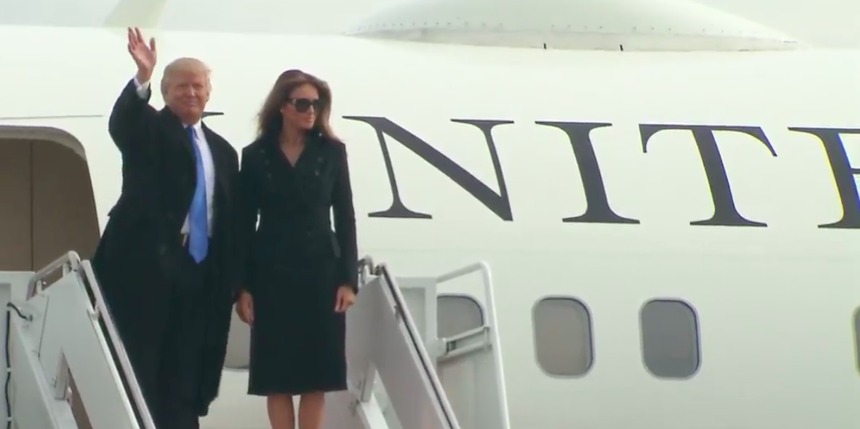 Trump llega a Washington, D.C.
