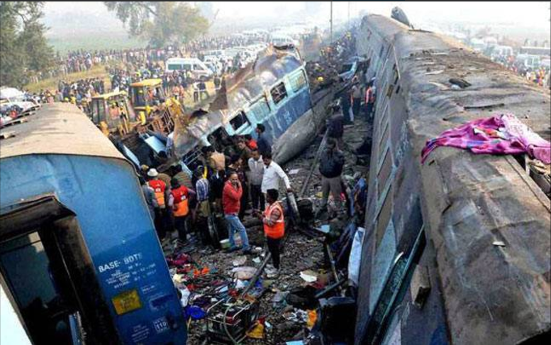 Accidente de tren en la India deja 32 muertos