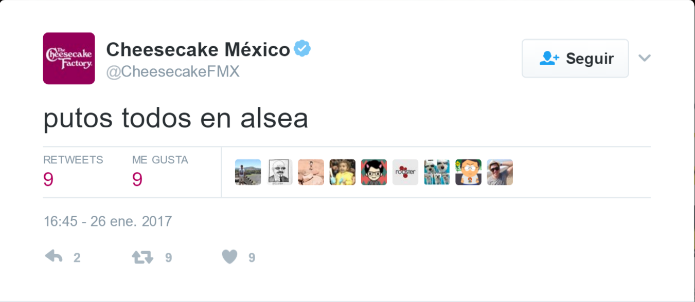 ¿Qué le pasó a las cuentas de Twitter de Alsea? - Cheesecake-México-5