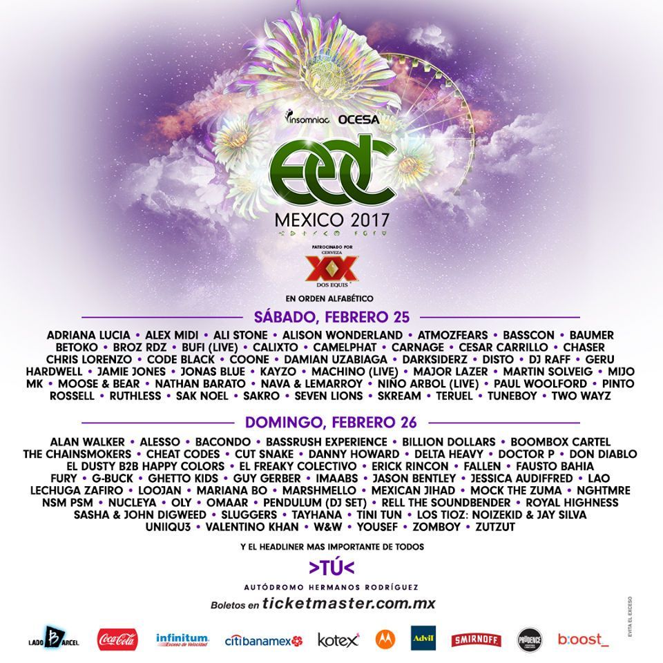 Revelan cartel por día del Electric Daisy Carnival - Electric-Daisy