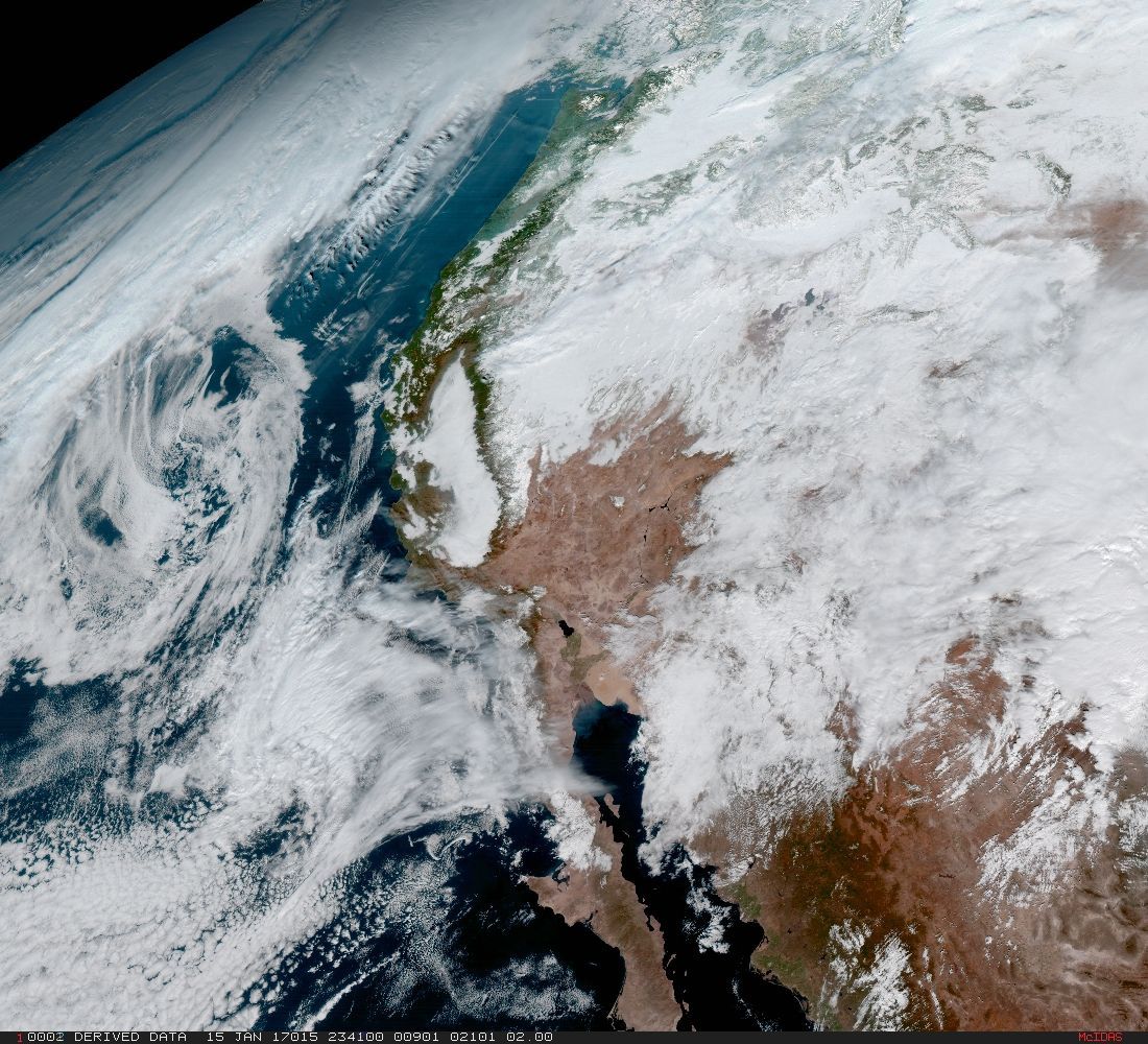 Las imágenes de la Tierra con la más alta resolución - GOES-16-NOAA-NASA-California