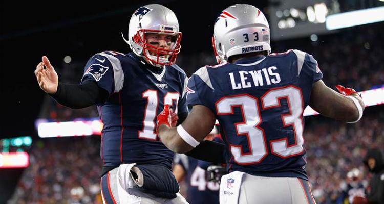 Patriotas avanzan a su sexta final consecutiva de Conferencia - Patriots-Tom-Brady-Dion-Lewis