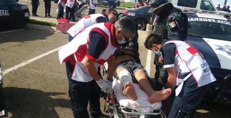 Video: arrollan a agentes de la Policía Federal en Baja California
