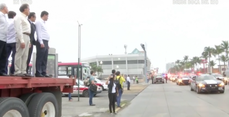 Arriba gendarmería a Veracruz para frenar saqueos