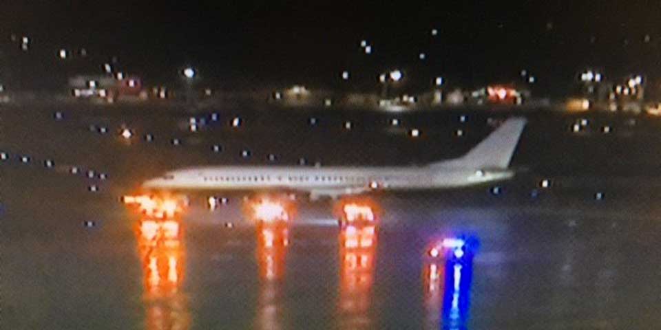 Derrapa avión del Miami Heat tras aterrizaje