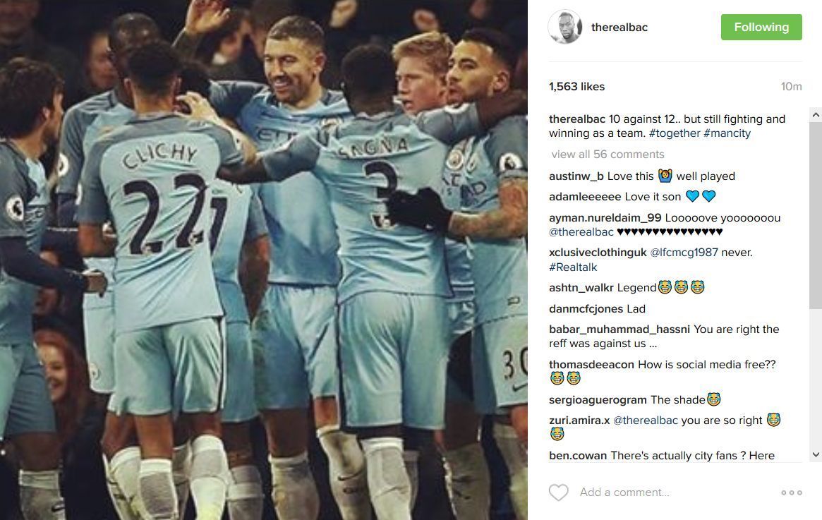 Multan a Bacary Sagna por publicación en Instagram - bacary-sagna-instagram