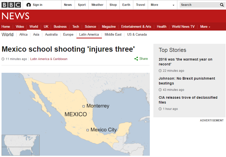 Reacciones internacionales por agresión en colegio de Monterrey - bbc-news