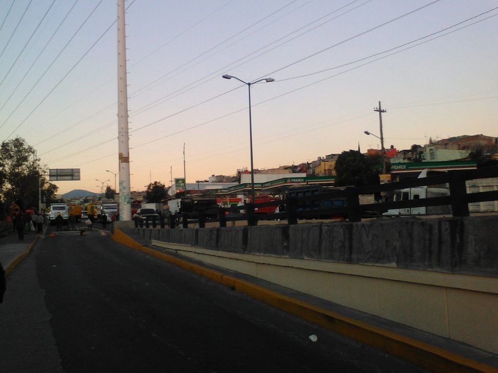 Liberan circulación en Periférico Norte - bloqueo-naucalpan-toluca-2-1024x768