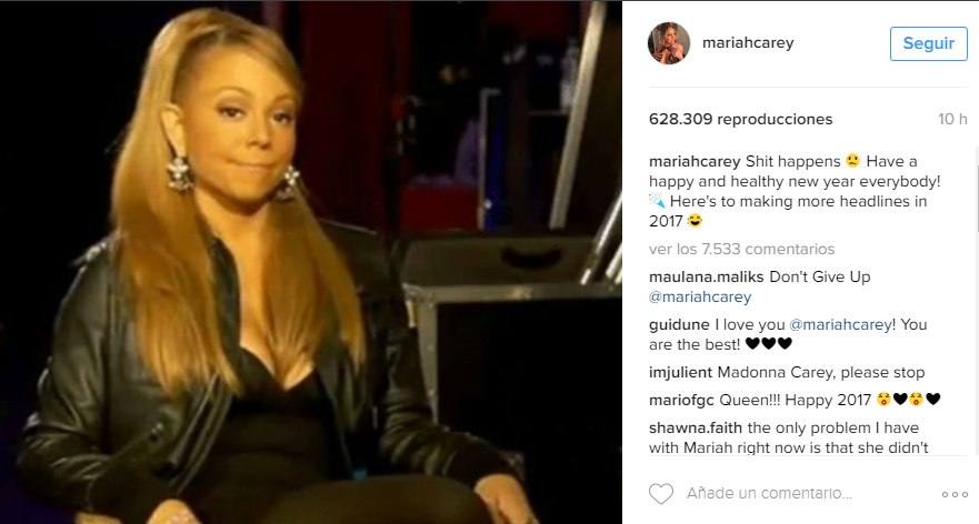 Desastrosa actuación de Mariah Carey durante el evento de año nuevo en NY - carey
