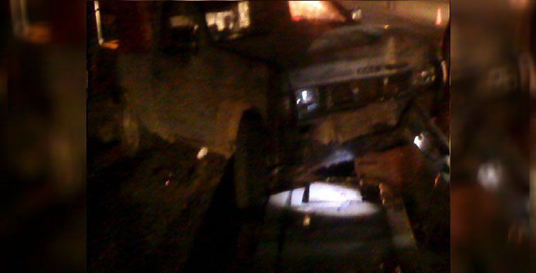 Hombre choca contra iglesia en Hidalgo