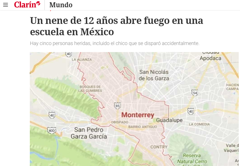 Reacciones internacionales por agresión en colegio de Monterrey - clarin