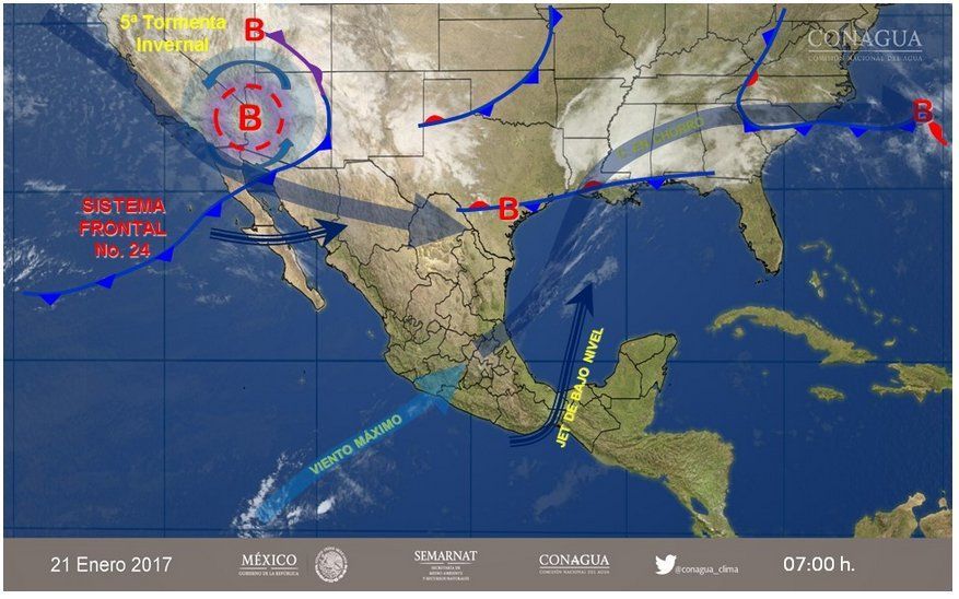 Prevalece clima frío en el norte del país por tormenta invernal - clima-21-enero
