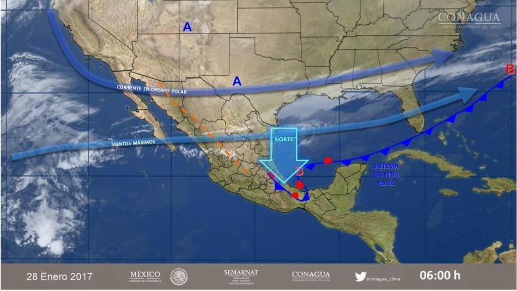 Continuarán las temperaturas frías en gran parte del país - clima-28-de-enero-1024x577