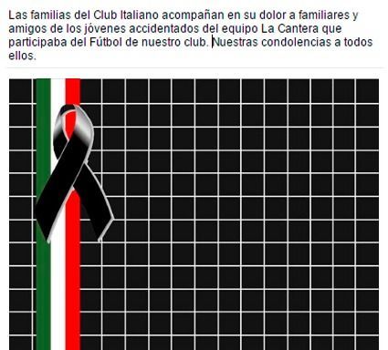 Mueren tres futbolistas en carretera de Argentina - club-italiano-buenos-aires