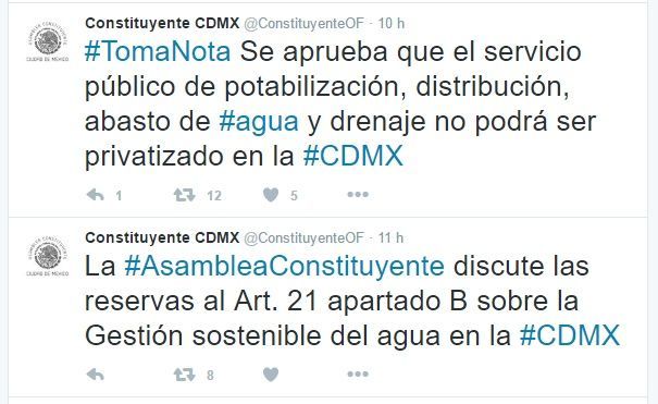 Agua en la Ciudad de México no se privatizará - constituyente-1