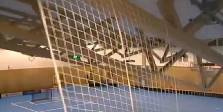 Video: jugadores escapan de derrumbe en República Checa