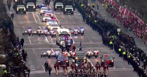 Así fue el desfile de investidura del presidente Trump