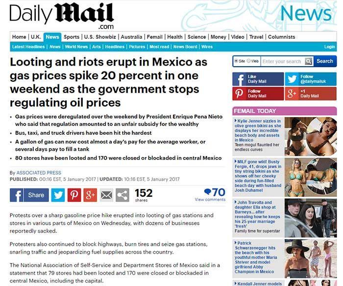 Medios internacionales destacan saqueos en México - diarios-saqueos-mundo-daily-mail-e1483648031177