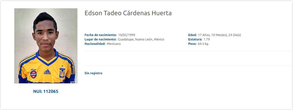 Muere jugador de Tigres de 17 años - edson-tadeo