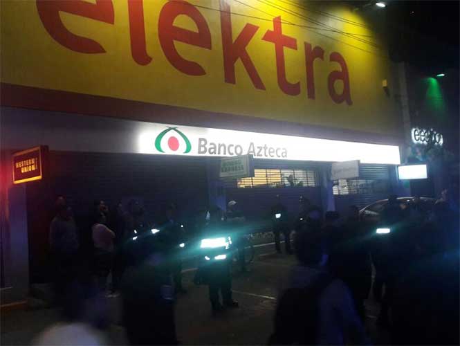 Detienen a 22 por saquear Walmart y Elektra en Tláhuac - elektra