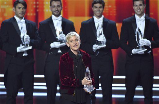Ellen Degeneres rompe récord en los People's Choice Awards - ellen-degeneres
