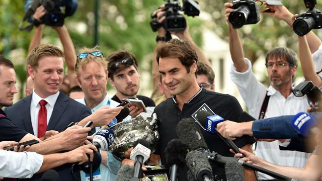 Así celebró Federer tras ganar el Abierto de Australia - federer-4