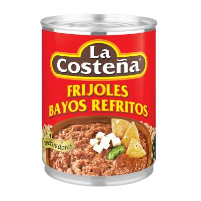 Los precios mínimos y máximos de los alimentos de la canasta básica - frijoles-refritos