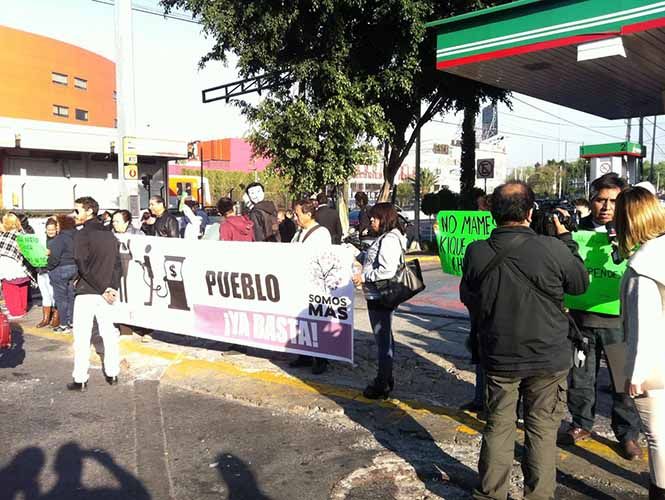 También bloquean gasolineras en la Ciudad de México - gasolineras-tlalpan-1