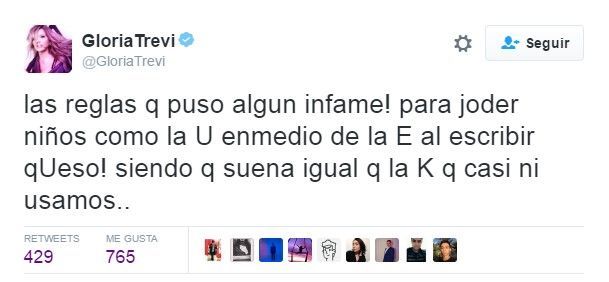 Gloria Trevi critica reglas ortográficas - gloria-trevi