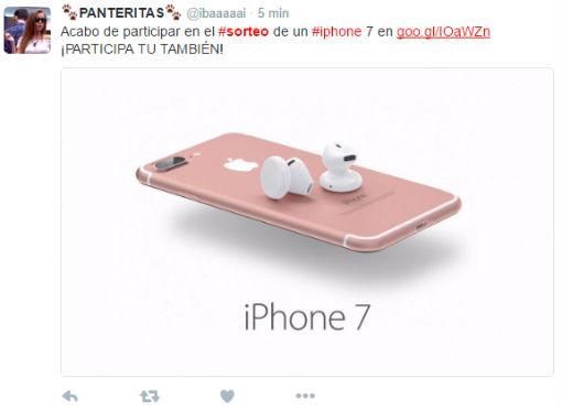 Alertan por nueva estafa en Twitter - iphone-sorteo