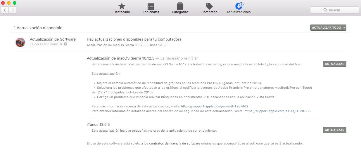 Apple libera actualizaciones para corregir vulnerabilidad - mac