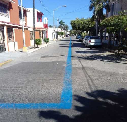 Mazatlán delimita con una línea azul la zona insegura de la segura - mazatlán