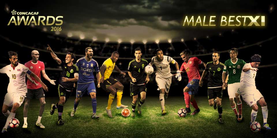 Cuatro mexicanos en el once ideal de CONCACAF en 2016