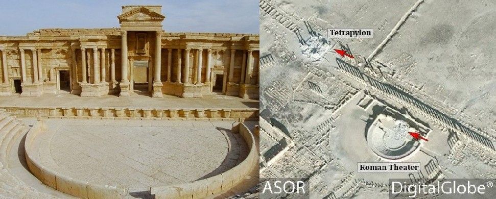 Estado Islámico destruye parte del teatro romano en Palmira - palmira_teatro